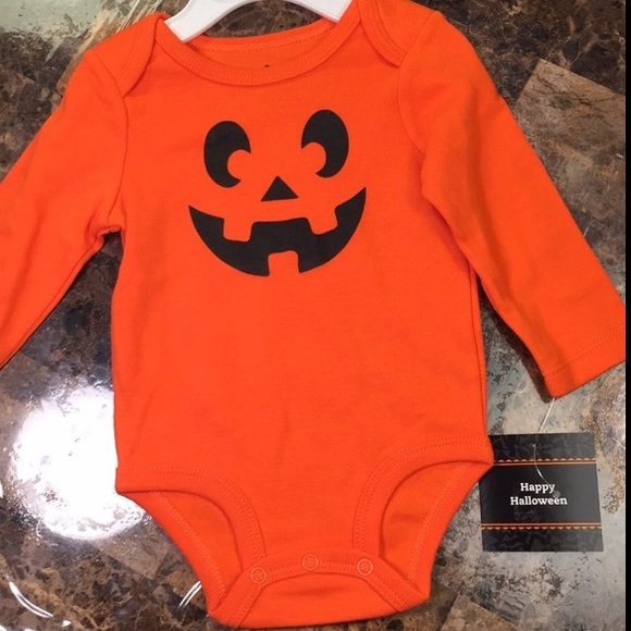 NEW baby pumpkin costume onesie Halloween 3-6 mos. - Picture 9 of 12